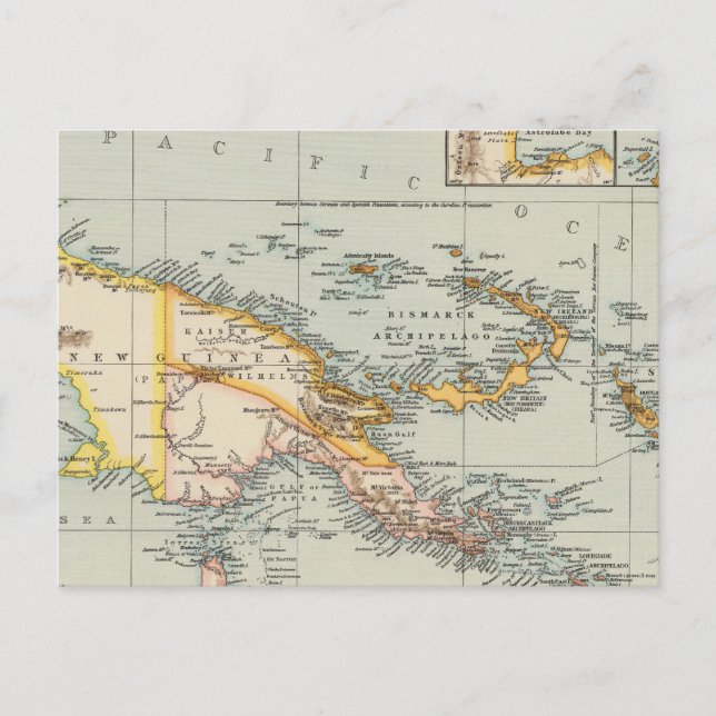 New Guinea, Papuan Archipelago Postcard (Front)