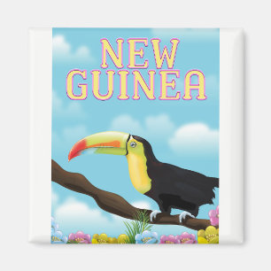 New Guinea Toucan travel poster Magnet