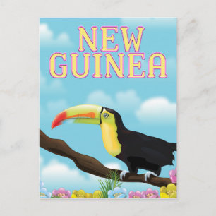 New Guinea Toucan travel poster Postcard
