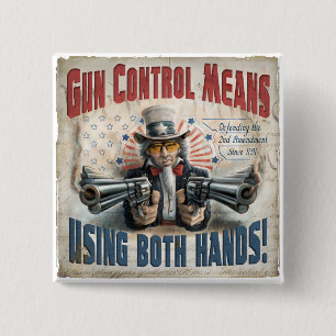 New Gun Rights Gear 15 Cm Square Badge
