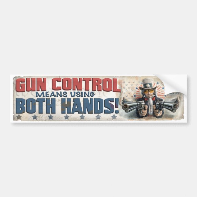 New Gun Rights Gear Bumper Sticker (Front)