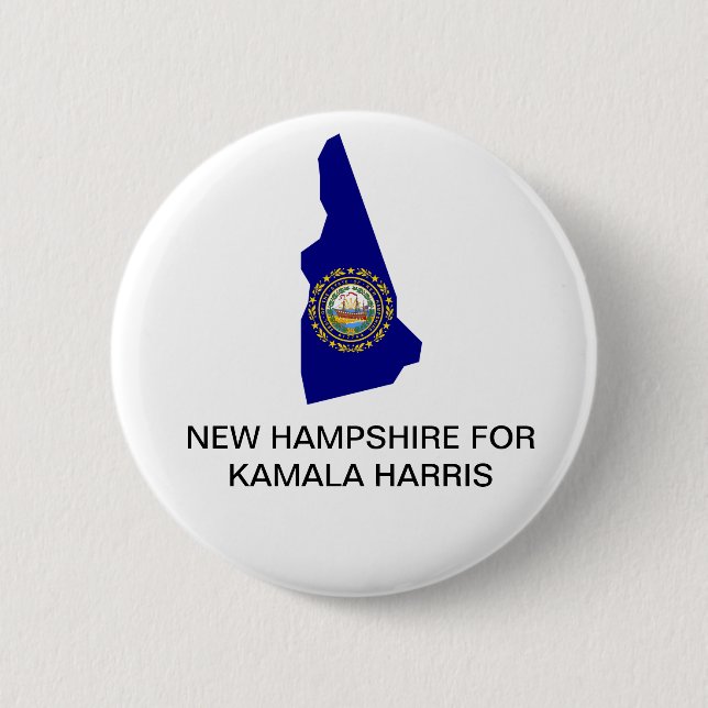 New Hampsh for Kamala Harris President 2024 Button (Front)
