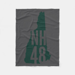 New Hampshire 4000 Footer List Long Sleeve Fleece Blanket