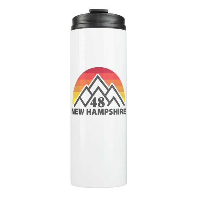 New Hampshire 48 Retro Mountain Thermal Tumbler (Front)