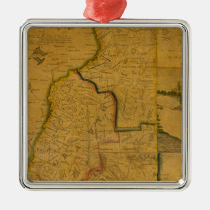 New Hampshire 4 Metal Ornament