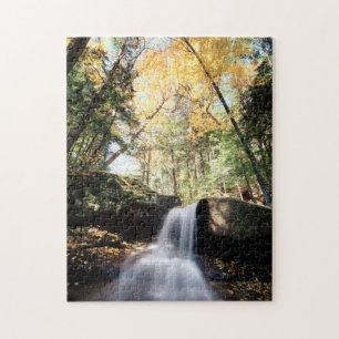 New Hampshire, A waterfall in the White Jigsaw Puzzle