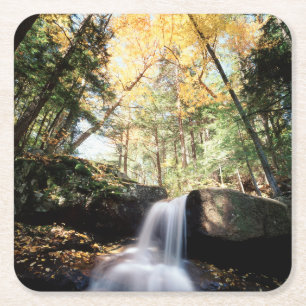 New Hampshire, A waterfall in the White Square Paper Coaster