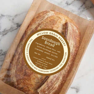 New Hampshire Amber Cottage Sourdough Bread Label