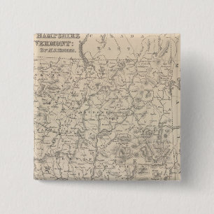 New Hampshire and Vermont 15 Cm Square Badge