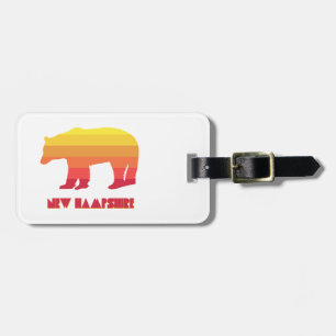 New Hampshire Bear Luggage Tag