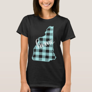 New Hampshire Buffalo Plaid Home State Country USA T-Shirt