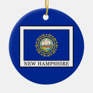 New Hampshire Ceramic Tree Decoration