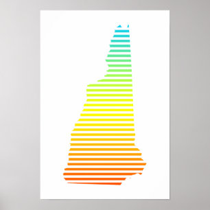 new hampshire chill fade poster