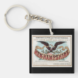 New Hampshire Clipper Sailing  Key Ring