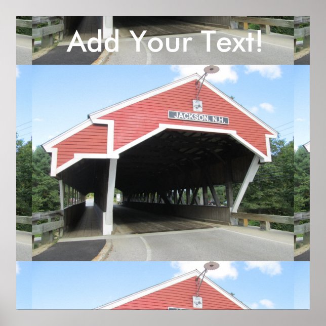 New Hampshire Covered Bridge Poster (Front)