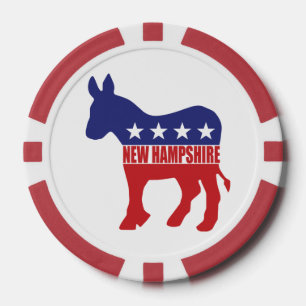 New Hampshire Democrat Donkey Poker Chips