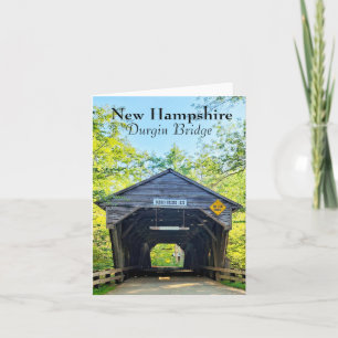 New Hampshire Durgin Bridge White Mountains Card