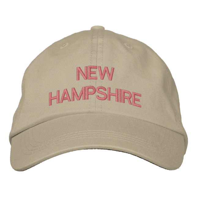 NEW HAMPSHIRE EMBROIDERED HAT (Front)