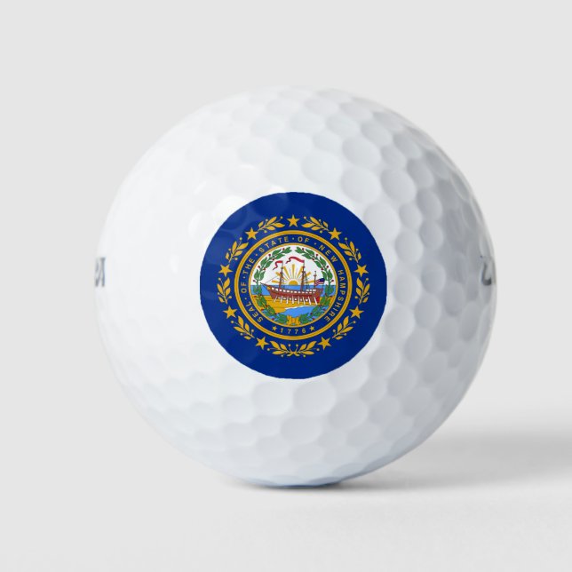 New Hampshire flag, American state flag Golf Balls (Front)