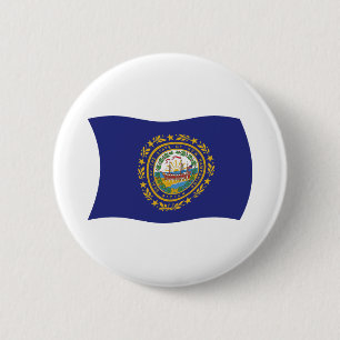 New Hampshire Flag Button