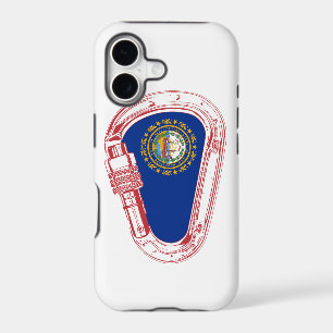 New Hampshire Flag Climbing Carabiner