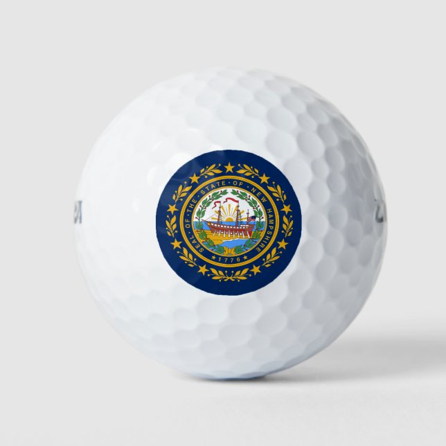 New Hampshire flag Golf Balls (Front)