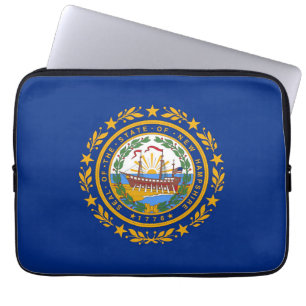 New Hampshire Flag Laptop Sleeve