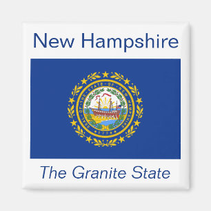 New Hampshire Flag Magnet