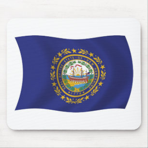 New Hampshire Flag Mousepad