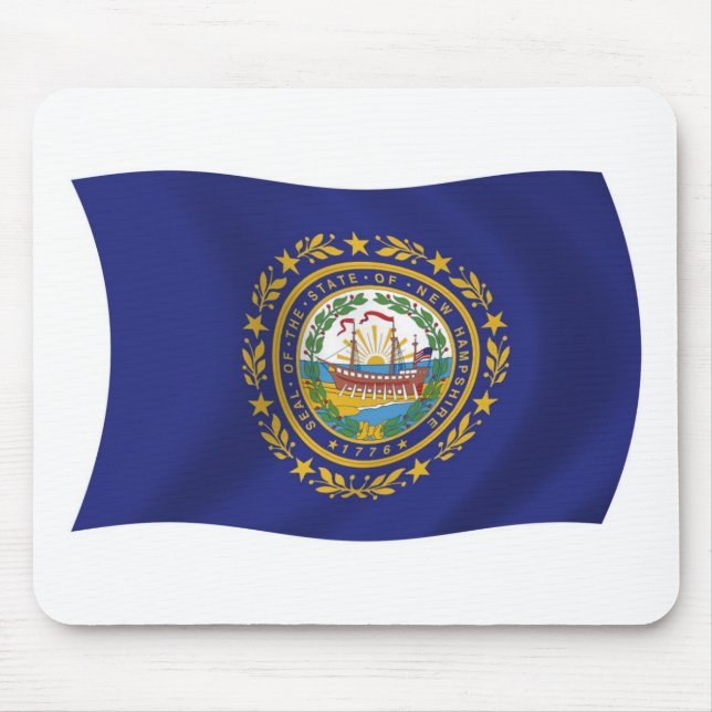 New Hampshire Flag Mousepad (Front)