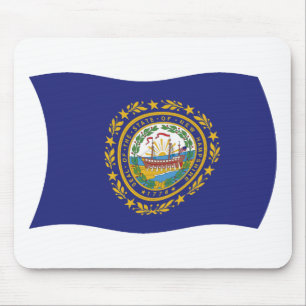 New Hampshire Flag Mousepad