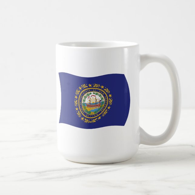 New Hampshire Flag Mug (Right)