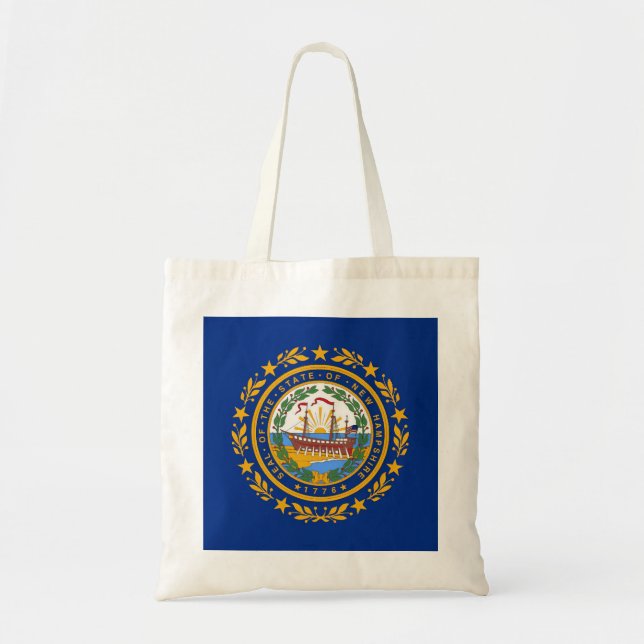 New Hampshire Flag Tote Bag (Front)