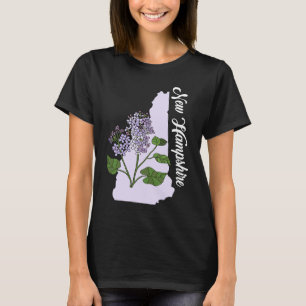 New Hampshire Flower Purple Lilac T-Shirt