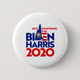 New Hampshire for Biden Harris 2020 6 Cm Round Badge