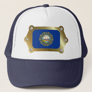 New Hampshire framed Flag Hat