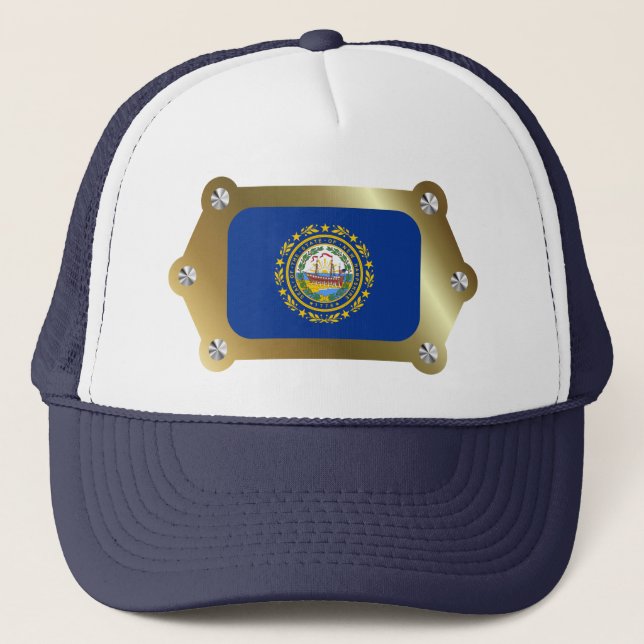 New Hampshire framed Flag Hat (Front)