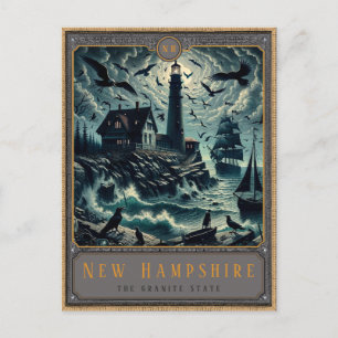 New Hampshire Gothic Art Postcard