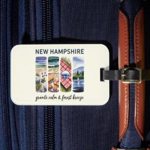 New Hampshire – Granite Calm & Forest Breeze Luggage Tag