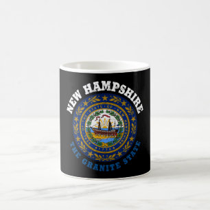 NEW HAMPSHIRE GRANITE STATE FLAG COFFEE MUG