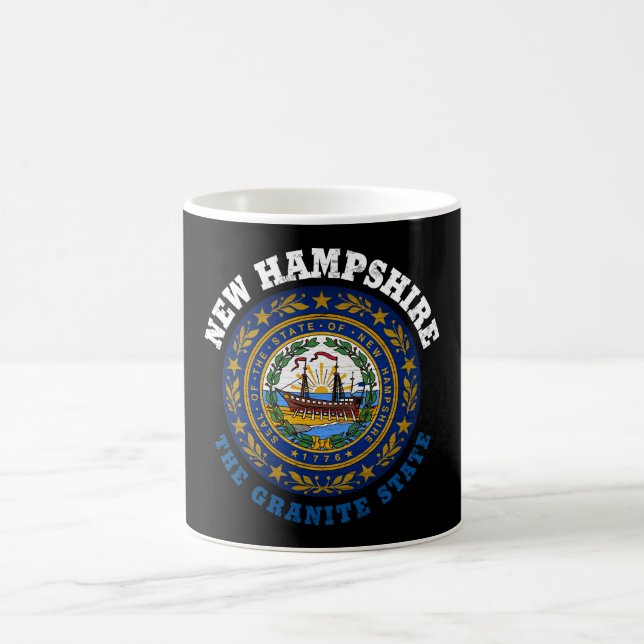 NEW HAMPSHIRE GRANITE STATE FLAG COFFEE MUG (Center)