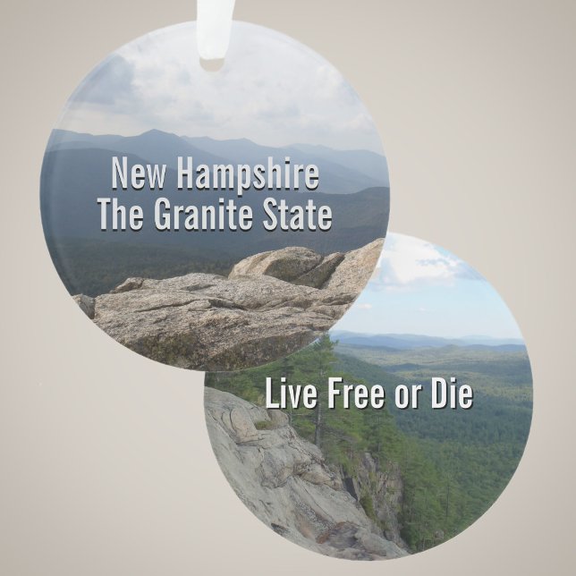 New Hampshire Granite State Live Free or Die Photo Ornament (Creator Uploaded)