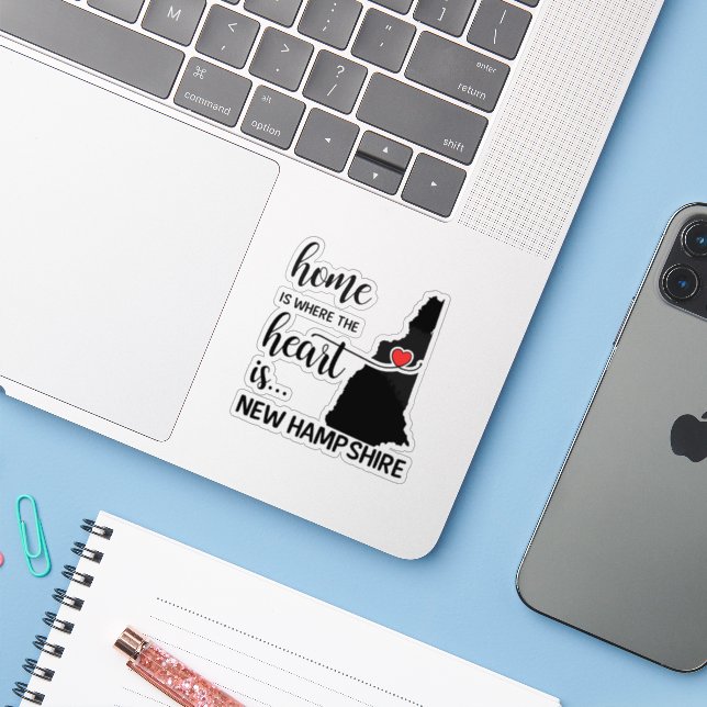 New Hampshire home is where the heart is (Laptop w/ iPhone)