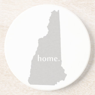 New Hampshire home silhouette state map Coaster