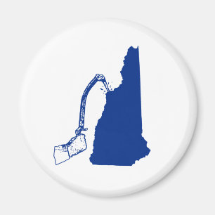 New Hampshire Ice Climbing Magnet
