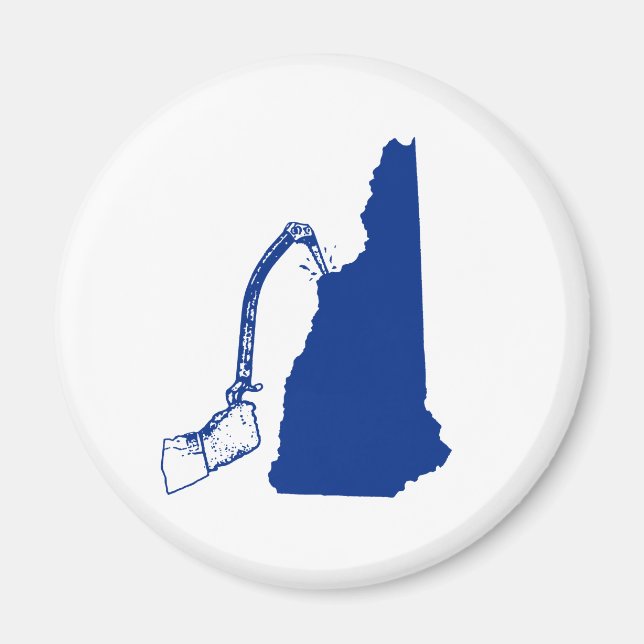 New Hampshire Ice Climbing Magnet (Front)