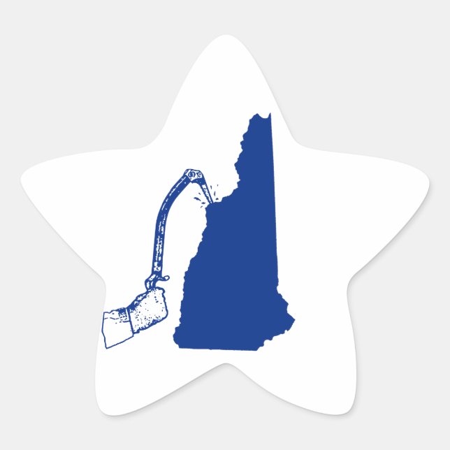 New Hampshire Ice Climbing Star Sticker (Front)