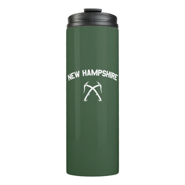 New Hampshire Ice Climbing Thermal Tumbler (Front)