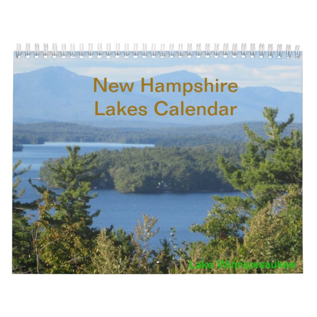 New Hampshire Lakes Vacation Photography Calendar (Cover)