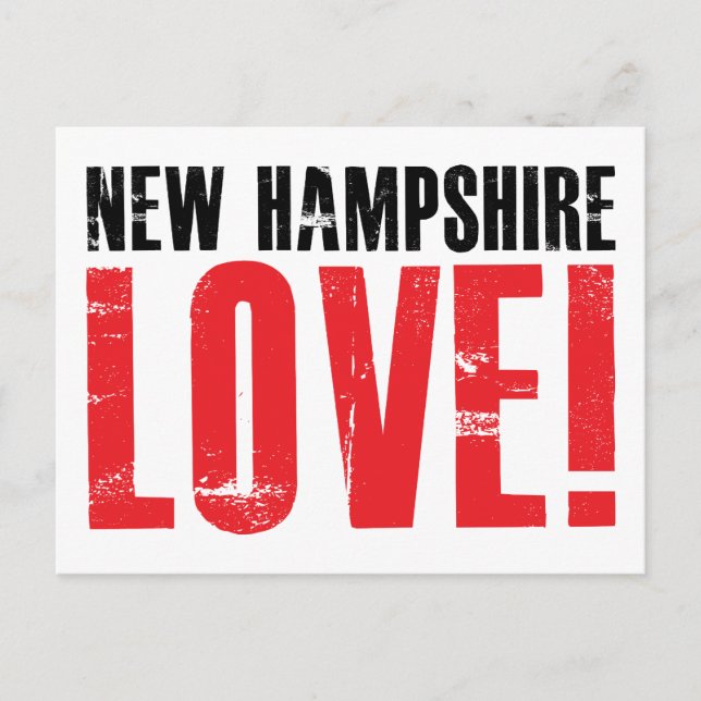 New Hampshire Love Postcard (Front)